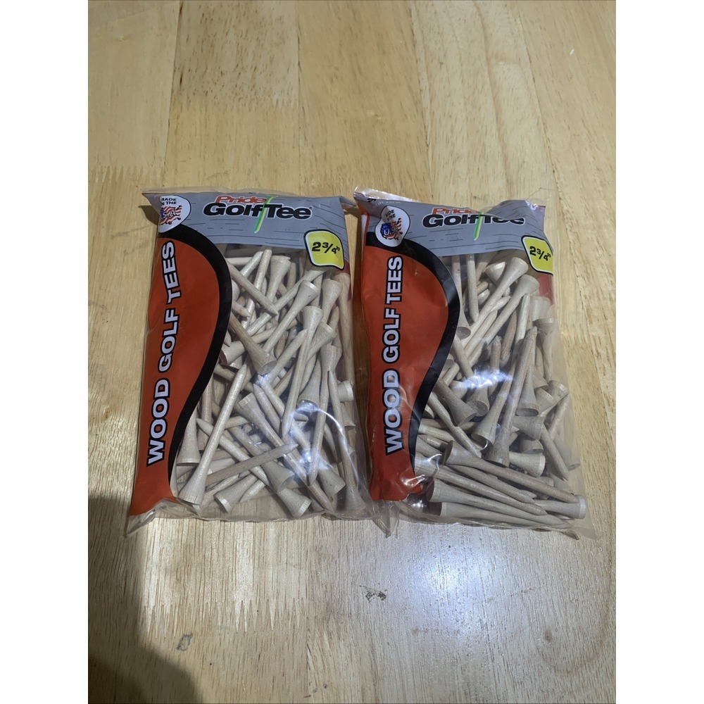 New Pride Natural Wooden Golf Tees 90 Count-2 3/4" For Fairway & 3 Woods 🇺🇸